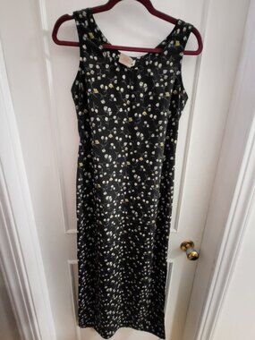 VINTAGE 90s Mia Floral Maxi Dress - Ditsy Print - Size 4